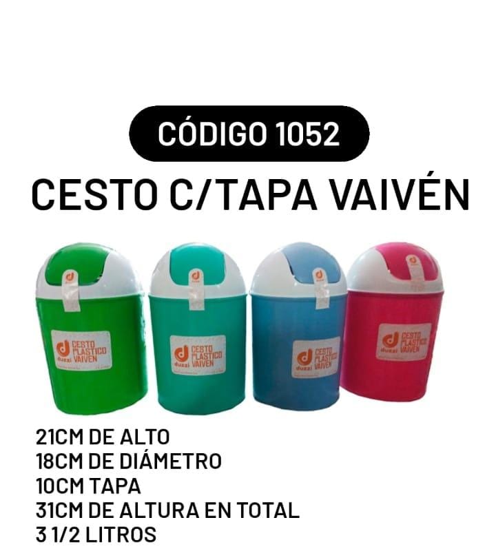 CESTO VAIVEN DUZZI 3 1/2LT (1052)